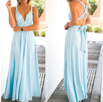 Vestido Largo Backless Multiusos para Fiestas y Bodas - Image 13