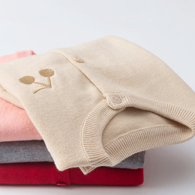 Suéter de Algodón para Niña con Estampado de Cerezas - Image 2
