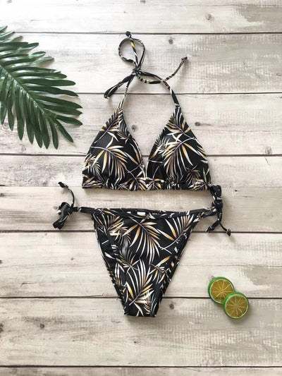Bikini Estampado con Triángulos - Image 18