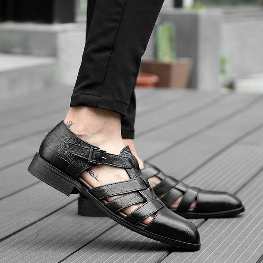 Zapatos Formales Ejecutivos para Hombre con Diseño Hueco y Hebilla Cómoda - Image 44