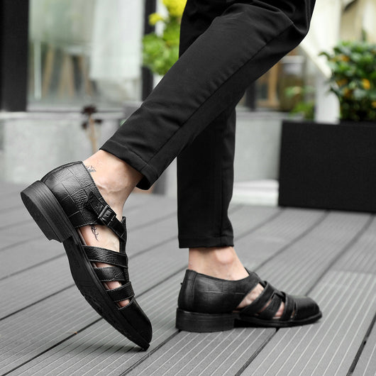 Zapatos Formales Ejecutivos para Hombre con Diseño Hueco y Hebilla Cómoda - Image 46