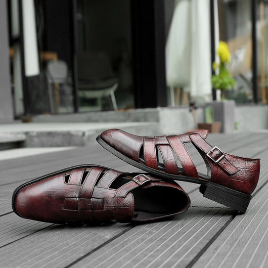Zapatos Formales Ejecutivos para Hombre con Diseño Hueco y Hebilla Cómoda - Image 48