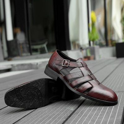 Zapatos Formales Ejecutivos para Hombre con Diseño Hueco y Hebilla Cómoda - Image 49
