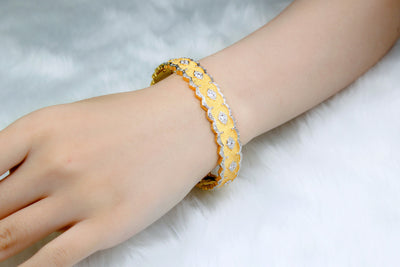 Pulsera de Encaje Cepillado Artesanía Italiana Estilo Europeo - Image 11