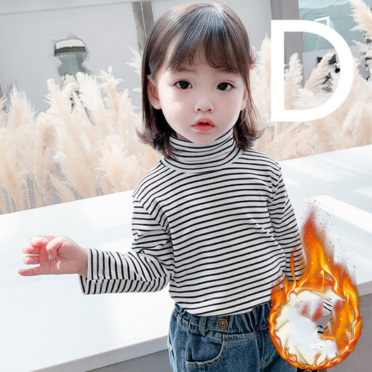 Blusa Térmica Infantil de Cuello Alto con Forro de Felpa - Image 18