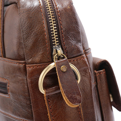 Maletín Vertical Retro para Hombre - Bolsa de Negocios Clásica - Image 7