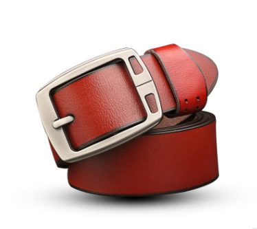 Cinturón de Cuero Vintage para Hombre con Detalles Denim - Image 6