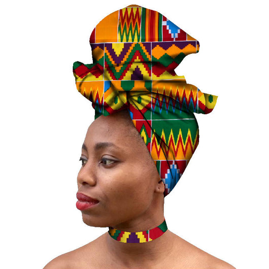 Conjunto de Cuello y Bufanda Africana Exótica - Image 11