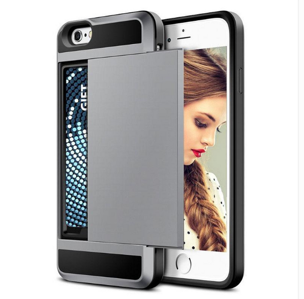 Funda iPhone con Compartimiento para Tarjetas - Compatible Apple