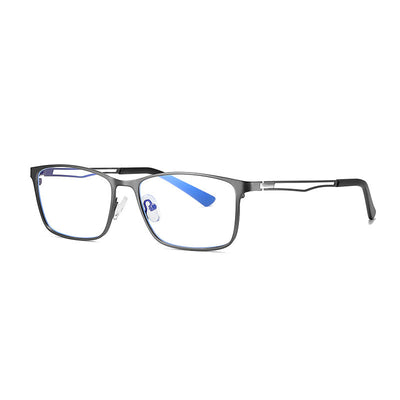 Lentes de Metal Semiarmazón con Filtro Azul para Hombre - Image 4