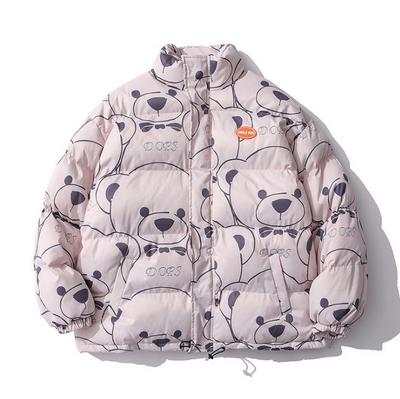 Abrigo Acolchado de Algodón Little Bear para Amantes de la Moda - Image 19