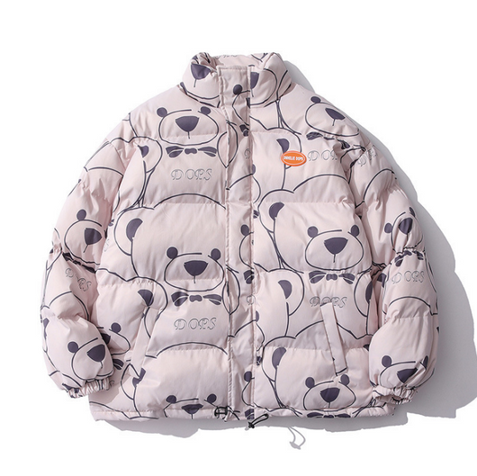 Abrigo Acolchado de Algodón Little Bear para Amantes de la Moda - Image 19