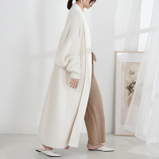 Cardigan Abrigo de Piel de Visón Polar - Image 22