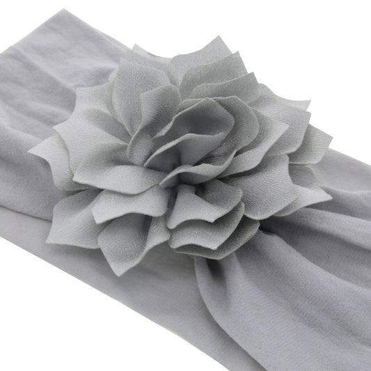 Diadema Elástica Infantil Flor Loto de Nylon - Image 2