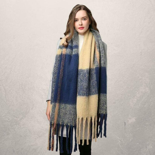 Bufanda Otoño Invierno con Borlas para Mujer - Calidez y Estilo - Image 5