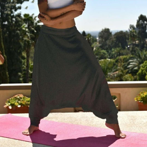 Pantalones Harem Cómodos de Tiro Bajo