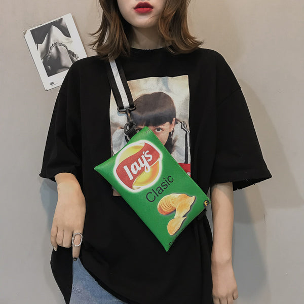 Bolsa Mensajero Lay's con Diseño de Lona - Edición Cute