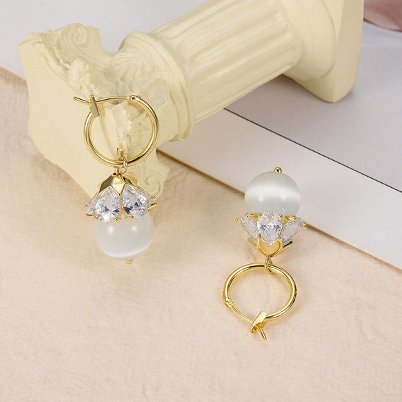 Aretes de Mariposa con Ópalo para Mujer