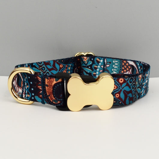 Collar para Mascotas con Diseño Étnico y Hebilla de Hueso - Image 4