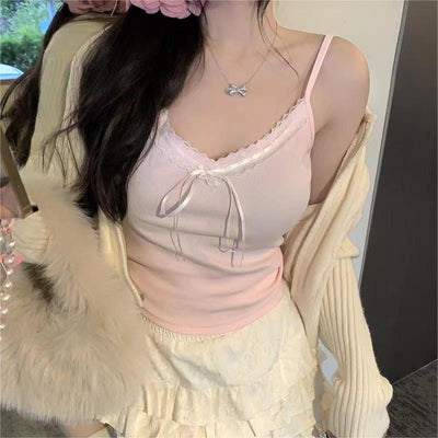 Camiseta Escote V con Moño Elegante para Mujer - Image 7