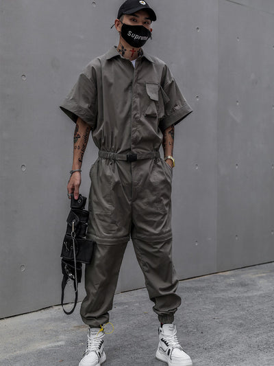 Traje de Trabajo Japonés Retro Desmontable - Corte Holgado para Hombre - Image 7