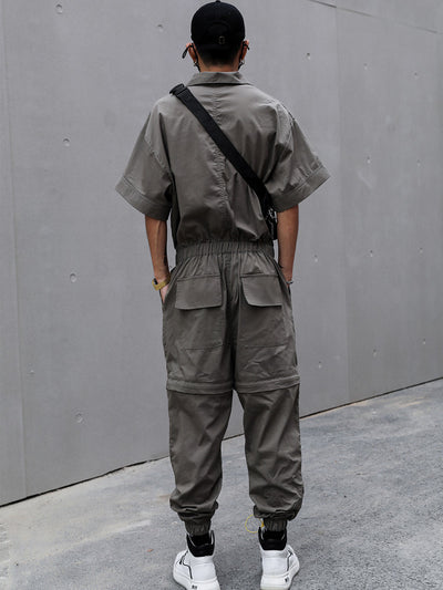 Traje de Trabajo Japonés Retro Desmontable - Corte Holgado para Hombre - Image 10