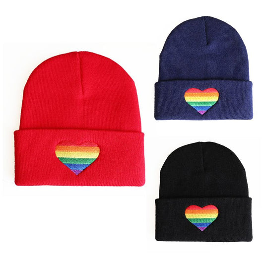 Gorro Tejido con Bordado Love Colorido para Hombres y Mujeres LGBTQ+ - Image 3