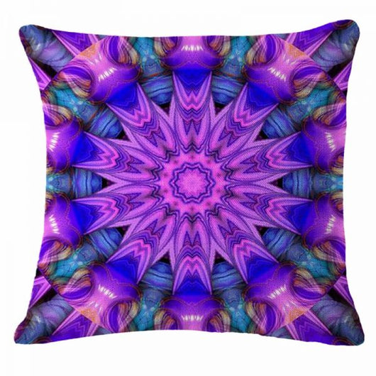 Funda de Almohada con Diseño Mandala