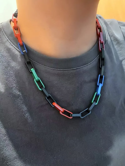 Collar Ajustable de Acero Titanio con Esmalte y Bambú - Image 11