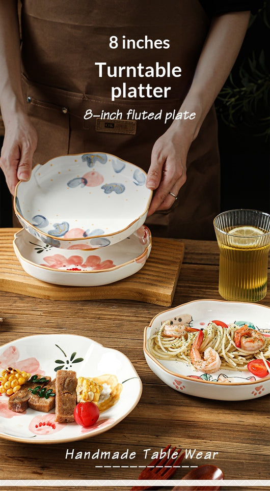 Plato de Cerámica Artesanal Pintado a Mano - Diseño Gourmet para Hogar y Restaurantes - Image 11