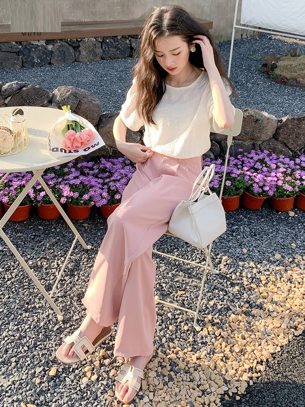 Pantalones Casuales Anchos de Pierna Suelta para Mujer