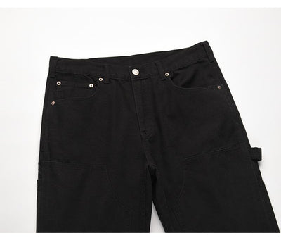 Pantalones Cargo Jeans Sueltos de Cadena Estilo Urbano - Image 3