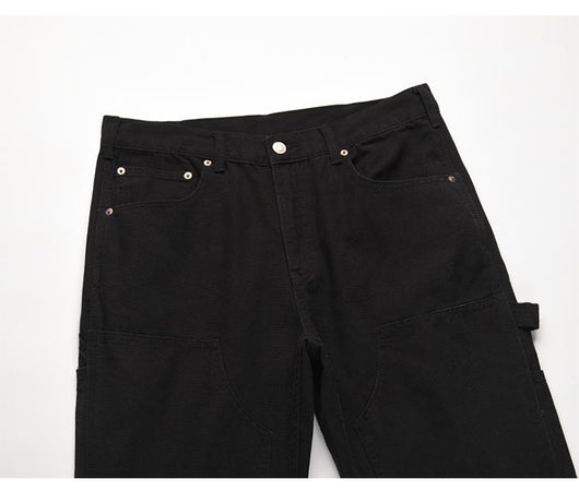 Pantalones Cargo Jeans Sueltos de Cadena Estilo Urbano - Image 3