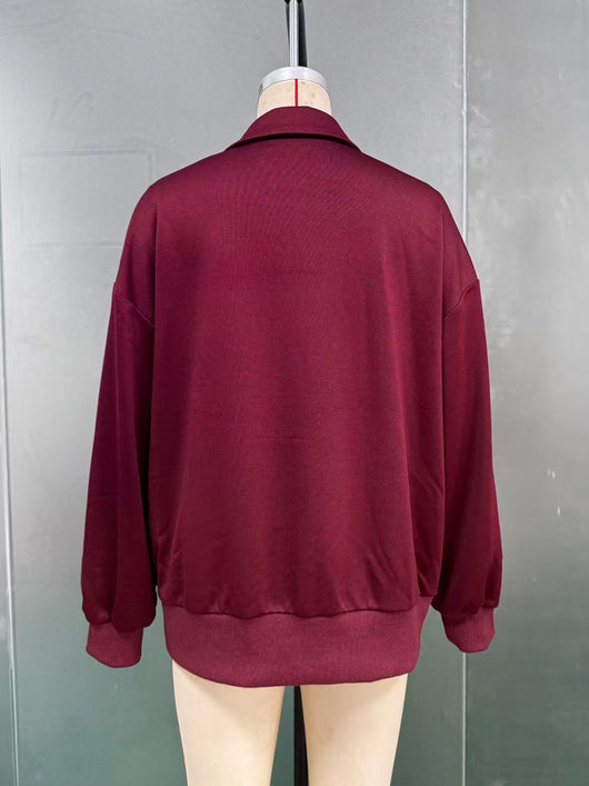 Sudadera Hoodie Holgada para Mujer en Fleece - Image 10