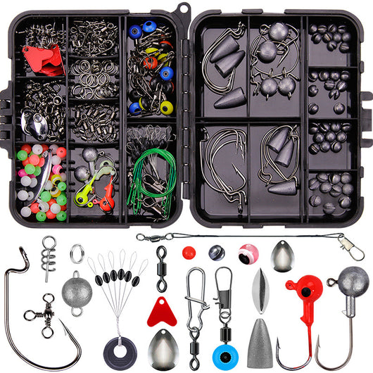 Kit Completo de 257 Accesorios para Pesca - Anzuelos, Señuelos y Equipos Texas - Image 5