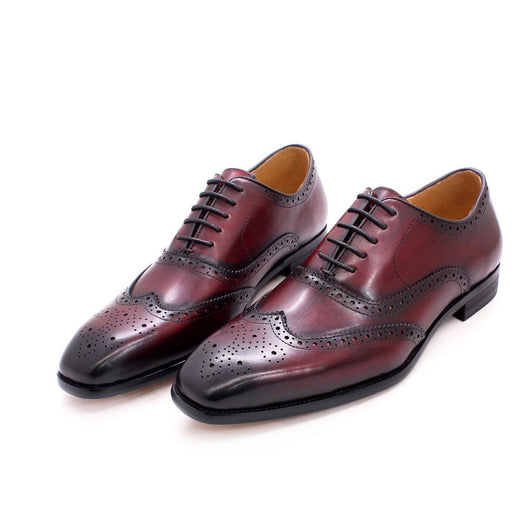 Zapatos de Cuero Estilo Inglés Brogue para Hombre - Image 6