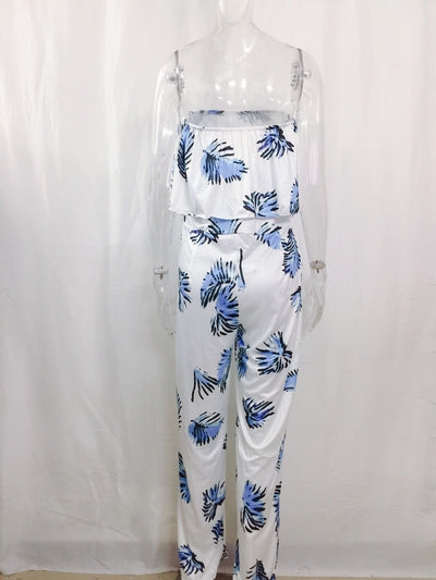 Jumpsuit Holgado con Cuello Volante y Estampado de Letras - Image 13