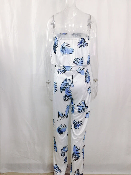 Jumpsuit Holgado con Cuello Volante y Estampado de Letras - Image 13