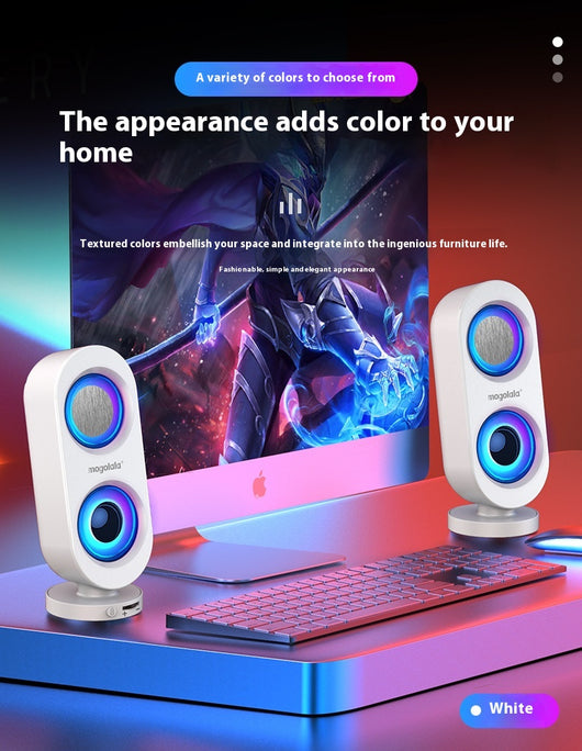 Parlante Subwoofer de Escritorio con Bluetooth y USB Dual - Image 20