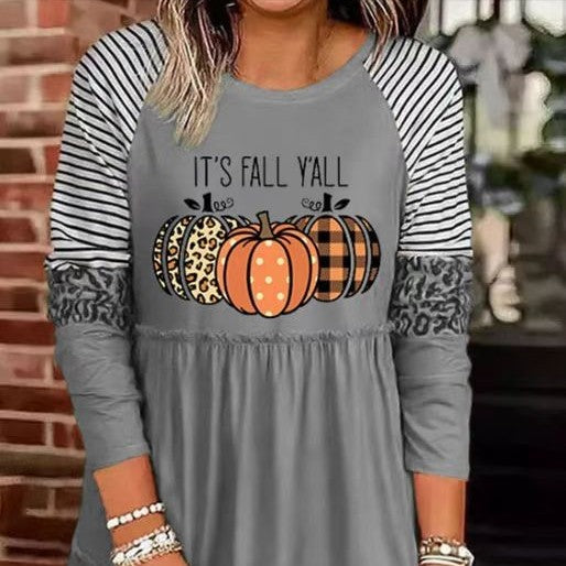 Vestido Princesa Calabaza a Rayas Multicolor para Niñas