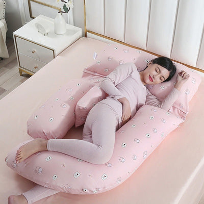 Almohada Maternidad Protección Cintura Tipo U para Dormir de Lado - Image 23