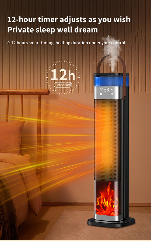Calefactor Inteligente con Humificador y Efecto Llama Realista - Image 9