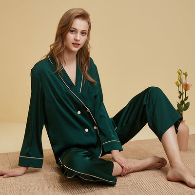 Pijama Largo de Seda Hielo Premium - Conjunto Elegante y Transpirable - Image 9