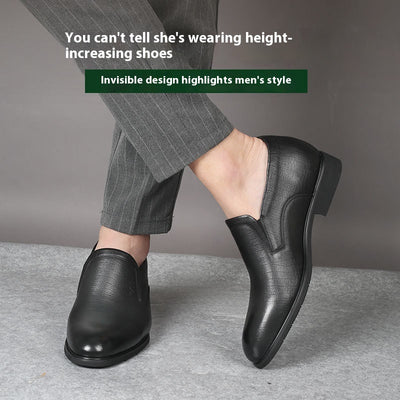 Zapatos de Cuero Ejecutivos con Plantilla Elevadora Invisible de 8cm - Image 3