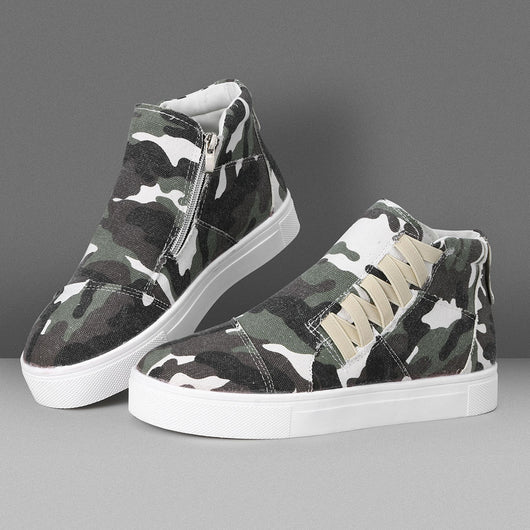 Botas Plataforma con Cierre Lateral Camuflaje - Image 10