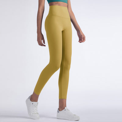 Pantalones de Yoga Cintura Alta Beige - Image 16