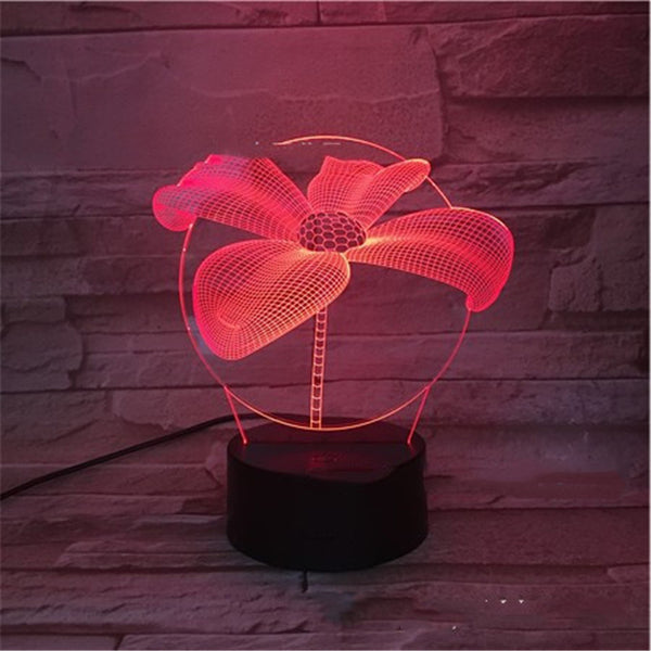 Lámpara LED 3D con Control Remoto Táctil para Dormitorio - Image 9