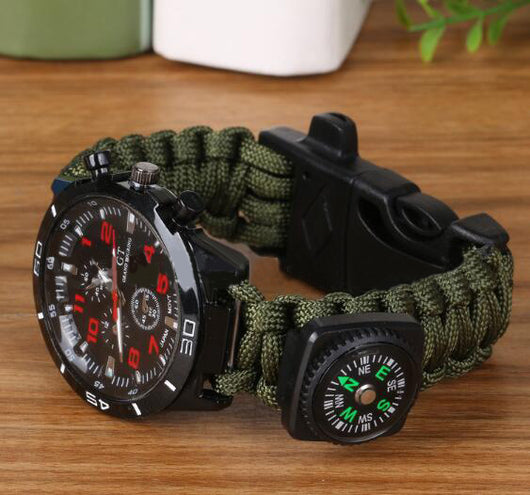 Pulsera de Supervivencia 6 en 1 con Brújula y Paracord para Camping y Emergencias - Image 6