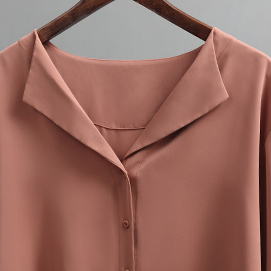 Blusa de Gasa Francesa Manga Larga Suelta y Casual - Image 5