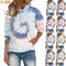Sudadera con Capucha Estampado Tie-dye Manga Larga